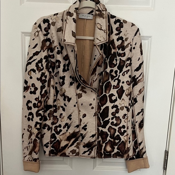 Lola & Sophie Animal Print Blazer M - Picture 1 of 5